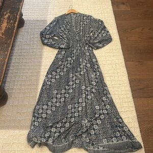 Natalie Martin blue tiles maxi dress.